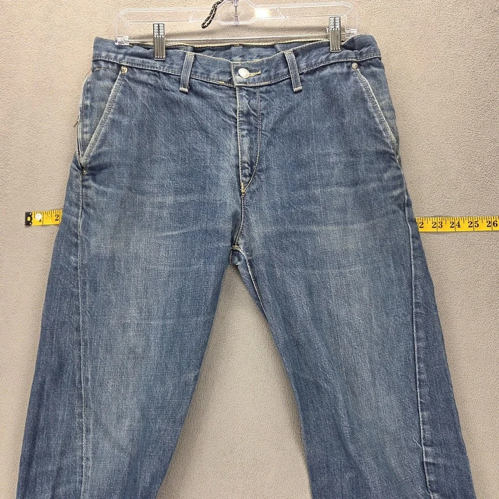 Vintage Levis Engineered Jeans Mens Blue Twisted Zip Fly Medium Wash Fits 31x30